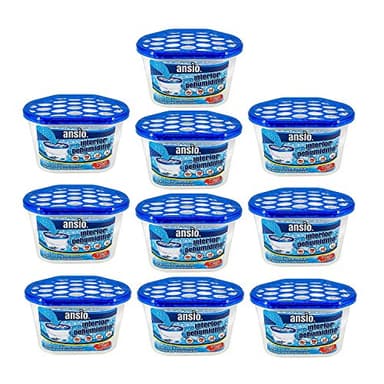 ANSIO Déshumidificateur 500 ml Lot de 10 élimine la condensation, déshumidificateur, absorbeur d'humidité pour moisissures humides dans la maison, la cuisine, l'armoire, la chambre à coucher