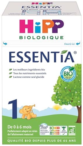 HiPP - Essentia - Lait 1 pour nourrissons - Boîte - 600g (L'emballage peut varier)