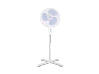 BEPER P206VEN103 Ventilateur sur pied 3 pales, hauteur réglable jusqu'à 125 cm, 3 vitesses, oscillation automatique, montage facile sans outils, grille en acier de 40 cm, base croisée, 40 W