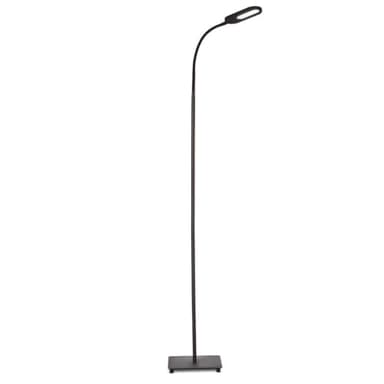B.K.Licht lampe sur pied salon, platine LED 8W, luminosité réglable, tête flexible, choix de lumière: blanc chaud, neutre ou froid, fonction TOUCH, lampadaire moderne chambre bureau salle à manger