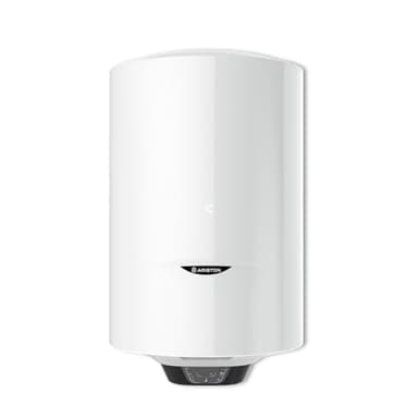 Ariston PRO1 ECO 80L - Chauffe-eau Electrique Vertical Mural Ø450 mm - Intelligent Fonction ECO - Classe B - Conçu et fabriqué pour être installé en France