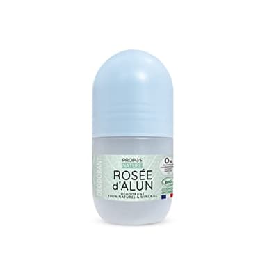 Déodorant BIO - Roll-on déodorant Rosée d'Alun BIO - 98% naturel - certifié BIO - Sans parfum, sans alcool, sans aluminium - 50ml - PROPOS'NATURE