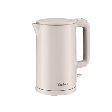 Bouilloire électrique Tefal Thermo Protect, Safe to Touch, 1500W, Sable et intérieur inox, KO140BE0