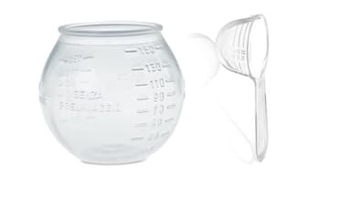 Boule de lavage doseuse 150 ml + cuillère doseuse pour lessive 25 ml. Blue Button Goods®