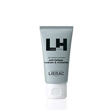 Lierac - Lierac Homme - Gel Hydratant Energisant 50ml - Soin Visage - Anti-fatigue - Hydrate - Revitalise - Formule non grasse - non collante - 96% d’ingrédients d’origine naturelle