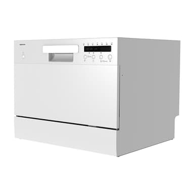 MEDION Lave-vaisselle de table DWT 60 (capacité 6 couverts, 7 programmes de nettoyage, programme ECO, affichage LED, 47 dB, MD37496) blanc