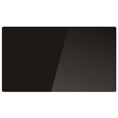 Kalia Radiateur électrique noir à inertie sèche bloc CERAMIQUE + facade VERRE écran LCD 1500W GLASS Norme NF