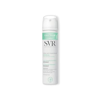 SVR - Déo Spirial Spray Anti-Transpirant 48h - Régule la transpiration excessive - Peaux sensibles - Sans alcool, ni traces - Efficacité cliniquement prouvée - Format compressé- 75 ml