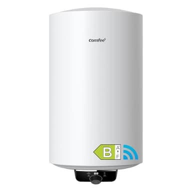 COMFEE' D80-15EFG Chauffe-eau électrique vertical, accroché à la muraille, 80 L, taille compact, facile à installer