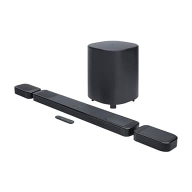 JBL Bar 1000 MK2, Barre de Son Bluetooth 7.1.4 canaux pour TV avec Enceintes détachables, Caisson de Basses de 25,4 cm, Dolby Atmos, DTS:X, HDMI eARC, Wi-FI, PureVoice 2.0 et MultiBeam 3.0, Noir