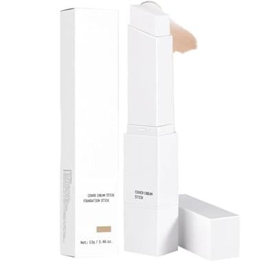 Fond De Teint 2 En 1 Auto Adaptatif Coréen, Fond De Teint Blanc Couvrant Imperfections, Maquillage Coréen, Stick De Maquillage Avec Pinceau Intégré, Fini Naturel Radiant (Natural)