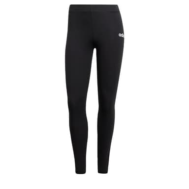Adidas Femme Essentials Linear Cotton Leggings, Black/White, M