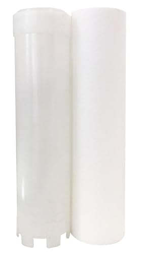 AQUAWATER, HML204597, Kit de 2 cartouches filtrantes anti sédiment 20 microns et anti tartre polyphosphate, compatible tous porte-filtres 9"3/4, durée de vie 6 mois, eau potable