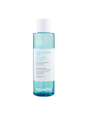 Sensilis - Purify Balancing Toner, Tonique Purifiant et Anti-rougeurs pour Peaux Mixtes et Grasses avec Acide Hyaluronique, Zinc et Lin - 200 ml