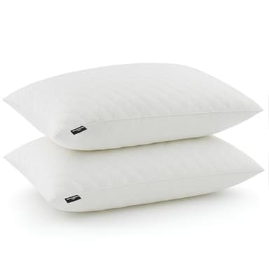 Promo Linge Lot de 2 Oreillers, Coussins à Mémoire de Forme, Spécial Cervicale, Jean Louis Scherrer. (50X70 cm)