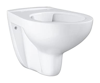 GROHE cuvette WC suspendue Bau ceramic, sans bride sans rebord, cuvette avec fixation rapide, volume de chasse 3/6 L, porcelaine vitrifiée, finition blanc alpin, 39427000 (Import Allemagne)