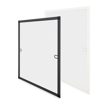 Cadre Moustiquaire Fenêtre Aluminium - sans perçage - Recoupable -Amovible (Blanc, 130 x 150 cm)