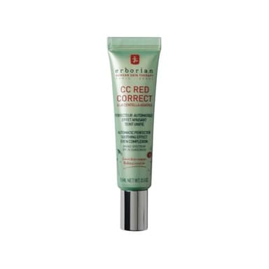 Erborian - Crème Teintée Anti-Rougeur CC Red Correct - Soin du Visage Perfecteur Automatique de Teint avec Correction Colorielle - Teint Unifié - SPF 25 - Cosmétique Coréen - 15ml