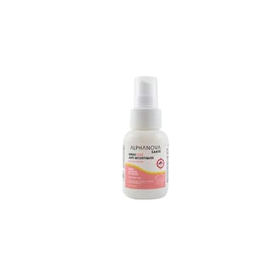 ALPHANOVA SANTE - Spray anti-moustiques bébé textile - naturel - sans insecticides neurotoxiques -50ml