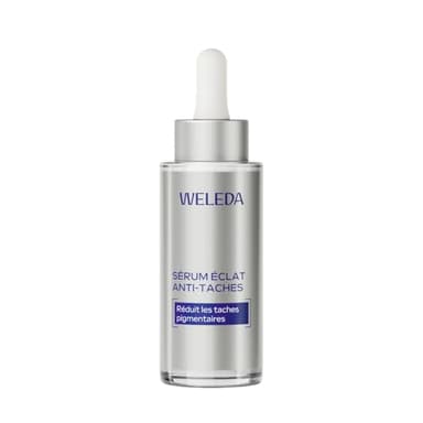 Weleda Sérum Éclat Anti-Taches Gentiane Bleue & Edelweiss – Soin Anti-Âge Redensifiant 50+, Réduit et Éclaircit Visiblement les Taches – 30ml
