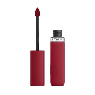 L'Oréal Paris - Rouge à Lèvres Liquide - Couleur Intense & Fini Mat - Longue Tenue - Sans Transfert - À L'Acide Hyaluronique - Infaillible Matte Resistance - Teinte : 420 Le Rouge Paris