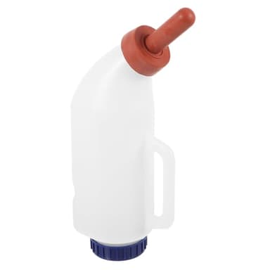 ifundom Biberon pour Veaux en Plastique Alimentaire 1L Tétine Solide pour Agneaux et Animaux Outil pour à ou à la Ferme à L'Usure et