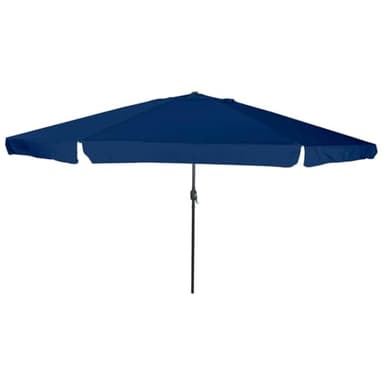 Parasol de jardin bleu azur - 395 x 395 x 245 cm - Parasol en acier polyester résistant aux UV - Pour terrasse et jardin - Protection solaire pliable - Pour l'extérieur - Résistant au vent
