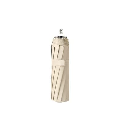 Générique ombrelle anti uv Parapluie ultra-léger, multicolore, portable, anti-UV, protection solaire, pare-soleil, léger(24BONES Beige)