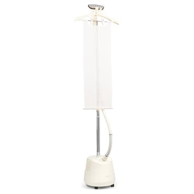 Fridja F1200 Défroisseur Vapeur Pro – Puissance 2200W – Réservoir 3L & Deux Niveaux de Vapeur – Repassage Rapide pour Tous les Tissus – Grande Capacité – Finition Blanc Cassé