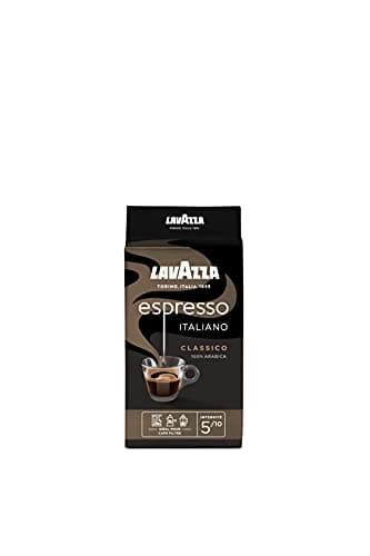 LAVAZZA - Café Moulu Espresso Italiano Classico - Café italien - 100 % Arabica - Équilibré - Intensité 5 - Paquet de 250 g