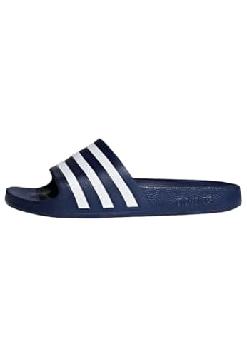 adidas Mixte Adilette Aqua Slides, Dark Blue / Cloud White / Dark Blue, 43 EU