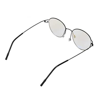 SALUTUYA Lunettes daltoniennes d'extérieur, lunettes de daltonisme professionnelles flexibles en acier inoxydable, lentille PC portable sans danger avec étui pour la conduite(Le noir)