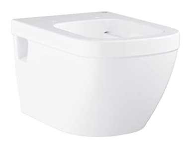 GROHE cuvette suspendue Euro ceramic, sans bride sans rebord, entièrement caréné, volume de chasse 3/5 L, porcelaine vitrifiée, finition blanc alpin, 39538000 (Import Allemagne)