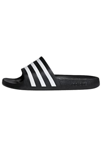 adidas Mixte Adilette Aqua Slides, Core Black / Cloud White / Core Black, 43 EU
