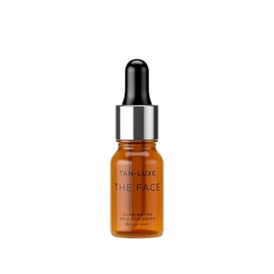 TAN-LUXE THE FACE Gouttes autobronzantes, moyennes (10 ml) à ajouter aux soins de la peau pour un bronzage personnalisé du visage, sans cruauté envers les animaux et végétalien