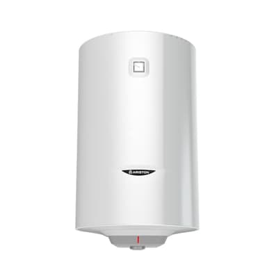 Ariston PRO 1 R 80 litres - Chauffe-eau Électrique Vertical Mural - Résistance Blindée - Température ajustable via molette de réglage - Conçu pour être installé en France