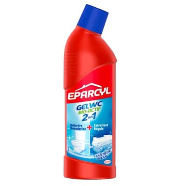 Eparcyl 2en1 – Gel WC Spécial (0.750L) – Produit WC Détartrant + Entretien Fosse Septique – Fraicheur Océan