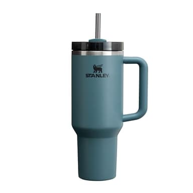 STANLEY 1913 Quencher H2.0 FlowState Mug Isotherme avec Paille 1.2L - Froid Pendant 11 Heures - Glacé Pendant 48 Heures - Thermos Lavable au Lave-Vaisselle - Gourde Inox Sans BPA - Blue Spruce