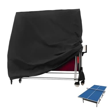 Housse de table de tennis de table : tissu Oxford imperméable et coupe-vent résistant aux UV, housse de protection pour table de tennis de table-185 × 70 × 165 cm