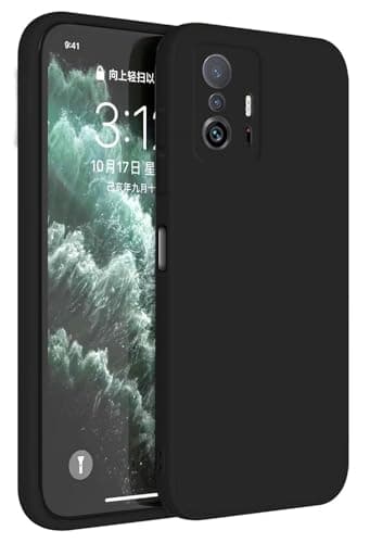 Topme Coque pour Xiaomi MI 11T / Xiaomi MI 11T Pro (6.67" inches) Etui Housse, Protecteur de Peau en Silicone TPU - Le Noir