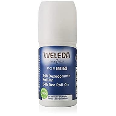 Weleda - Déodorant Roll-On Homme - Sans Sels d'Aluminium - Efficacité 24 h - Flacon à Bille 50 ml