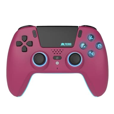 Freaks and Geeks-Manette Bluetooth pour PS5 LED - Cherry Red