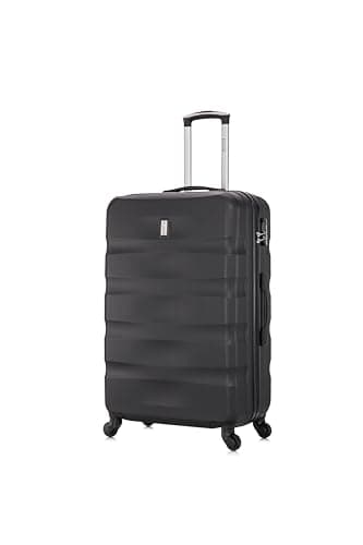 CELIMS - Valise Grande Taille 23kg 75cm | Valise Grande XXL | Valise Légère et Rigide | Noir
