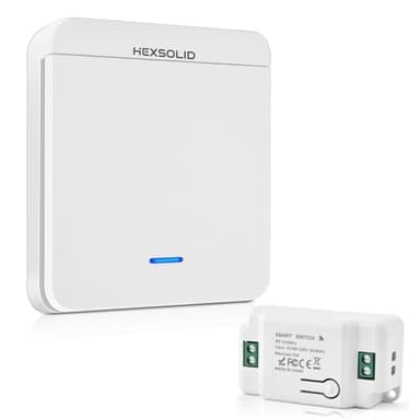 Kit d'interrupteur sans fil interrupteur de l'émetteur RF et contrôleur de récepteur 10A Distance de contrôle jusqu'à 200 mètres Convient aux luminaires de 200 à 2000 W (1 récepteur et 1 interrupteur)