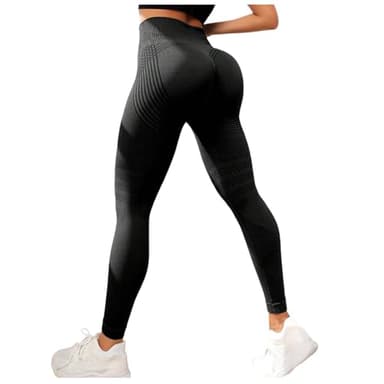 Legging Anti Cellulite Femme Compression 3D Minceur Leggings Femme Taille Haute sans Couture Push-Up Opaque Yoga Fitness Pantalon Sport