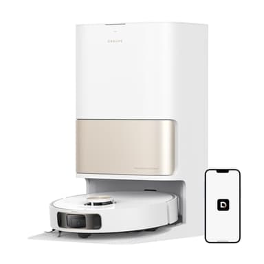 DREAME L10s Pro Ultra Heat Robot Aspirateur Laveur, Extension de serpillière, Auto-Nettoyage Automatique des serpillières avec de l'eau Chaude, Aspiration de 7 000 Pa, Application Dreamehome