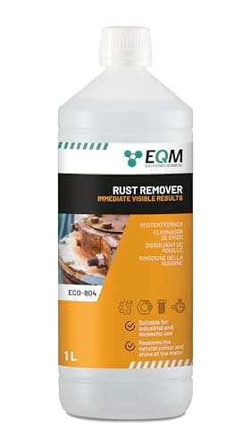EQM - ECO-804 - Dissolvant de Rouille - 1L - Enlève complètement la rouille - Redonne au métal sa couleur d'origine - Effet immédiat