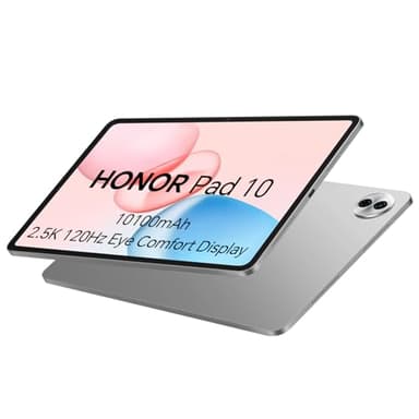 Honor Pad 10 Tablette, 8Go 256Go, 10100mAh, 12.1 Pouces 120Hz 2,5K Écran LCD TFT, Snapdragon 7 Gen 3, 6 Haut-parleurs, WiFi Tablet Android 15, Services Google, Boîtier Métallique, Caméra 8MP, Gris