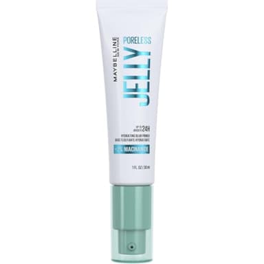 MAYBELLINE NEW YORK - Poreless Jelly - Base De Teint Floutante - Floute & Hydrate Pendant 24H* - Texture Gel Ultra-Fraîche - 2 % De Niacinamide - Technologie Water Jelly - Sans Effet Gras - 30 ml