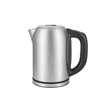 Amazon Basics Bouilloire en acier inoxydable avec affichage numérique, fonction isotherme, Strix et contrôle de la température, 1.7 l (prise européenne), Argenté